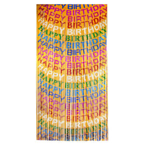 Art.2435 Cortina Happy Birthday 2x1m 1pz