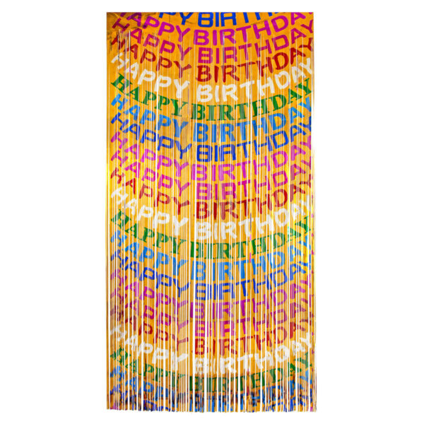 Art.2435 Cortina Happy Birthday 2x1m 1pz