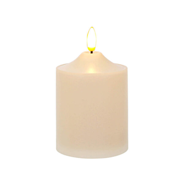 Art.2436 Vela Con Luz Led 12.5x7.5cm 1pz