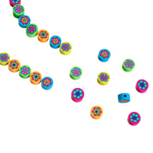 Art.2498 Cuentas Flor 10mm Hilo 40cm (aprox 45 pz)