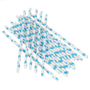 Art.2654 Popotes De Copo Nieve 6mmx20cm 18pz