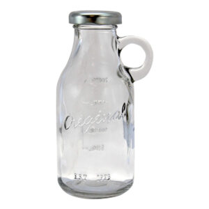 Art.2718 Botella De Vidrio Con Tapa aprox.250ml 14.7x7.7x6.4cm 1pz