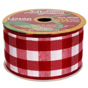 Art.2723 Listón Cuadrado Orilla/Metálica 6.4cm 9.14m 1pz