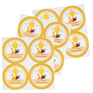 Art.2746 Calcomanía Círculo Primera Comunión 4.5x4.5cm 12pz