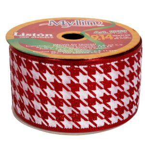 Art.2759 Listón Pata De Gallo 6.4cm 9.14m 1pz