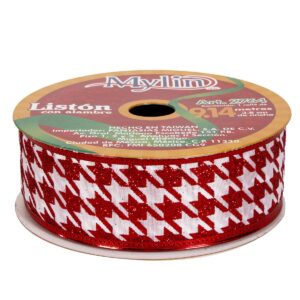 Art.2764 Listón Pata De Gallo 3.8cm 9.14m 1pz