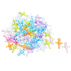 Art.2845 Cuenta Cruz Acrílico 23mm 250g (aprox 700pz)