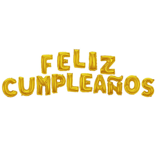 Art.2850 Globo Letras Feliz Cumpleaños 40.6cm 1pz