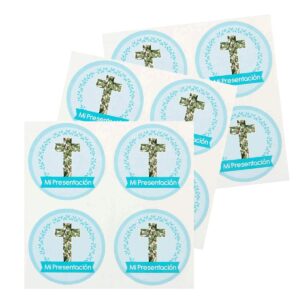 Art.2890 Calcomanía Círculo Mi Presentación 4.5x4.5cm 12pz