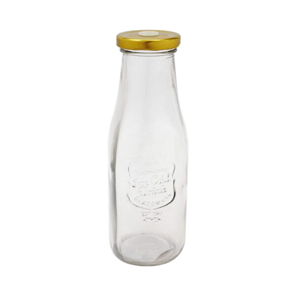 Art.2897 Botella Leche Con Tapa aprox 450ml 19x6.5cm 1pz