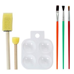 Art.3037 Pinceles Surtidos y Paleta de Pintor Surtidos 6pz