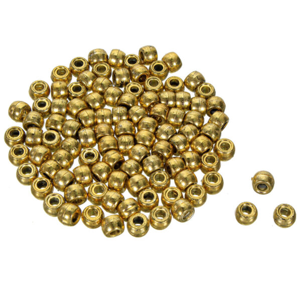 Art.3085 Cuenta Dona Dorada/Plata 6x9mm 100pz