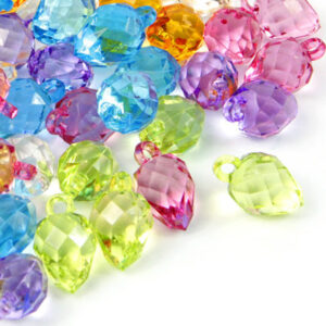 Art.3129 Cuenta Acrílica Gota Facetada 26x16mm 250g(aprox 79pz)