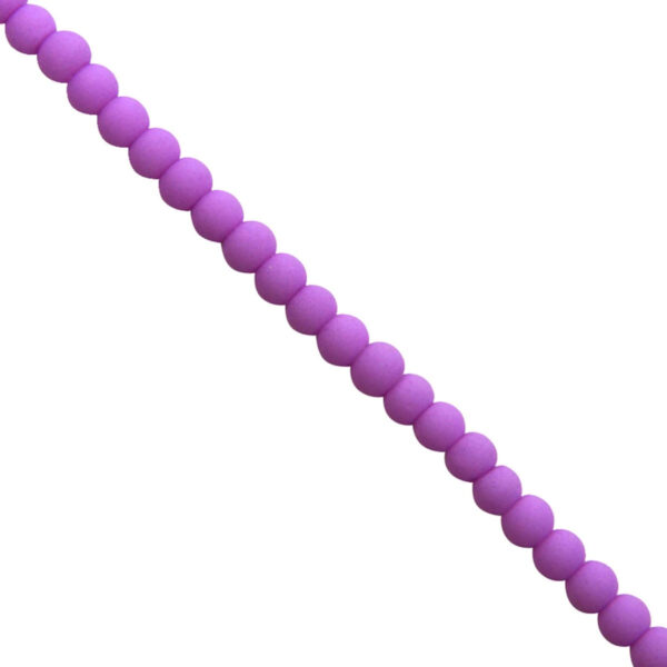 Art.3138 Cuenta Redonda Caucho 6mm Hilo 41cm (aprox 72pz)