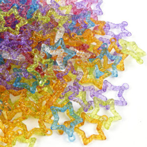 Art.3153 Cuenta Acrílica Estrella 30mm 250g (aprox 190pz)