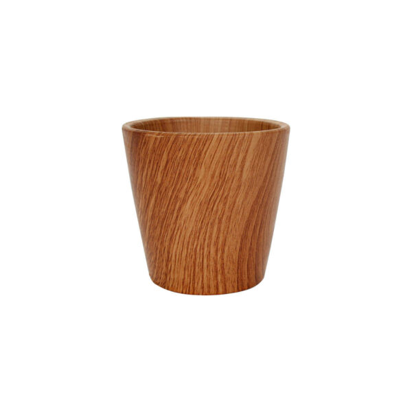 Art.3183 Base Cerámica Acabado Madera 8.5x9x7.5cm 1pz