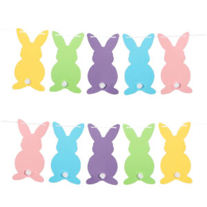 Art.3228 Banderín Conejo x10 16x8.5cm 2m