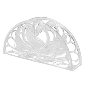 Art.3289 Servilletero Cisnes De Plástico 7.3x14.8cm 1pz