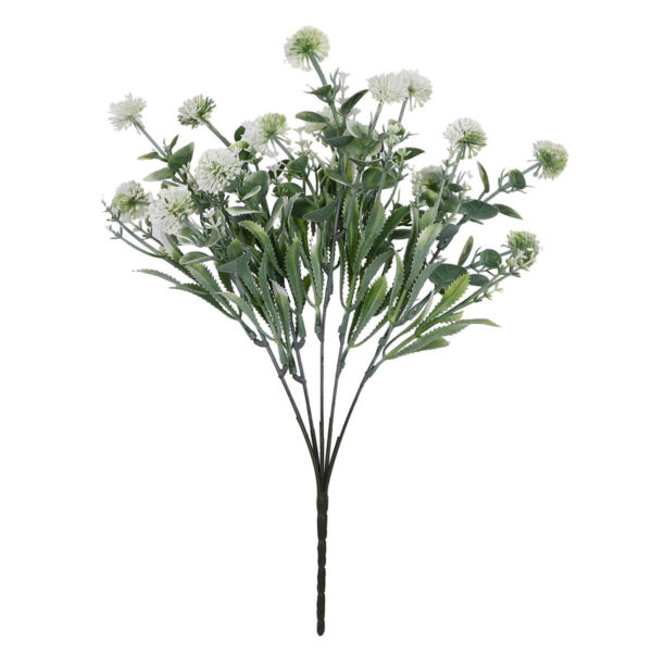 Art.3304 Ramo Planta Con Flor x5 35cm 1pz