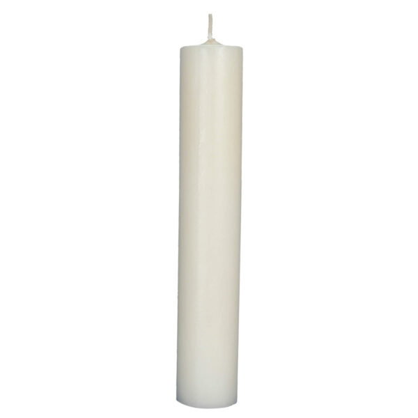 Art.3374 Vela Lisa Con Cabeza 25x4cm 1pz