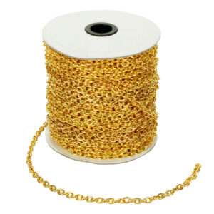 Art.3434 Cadena De Metal Oro 7x5mm 50m