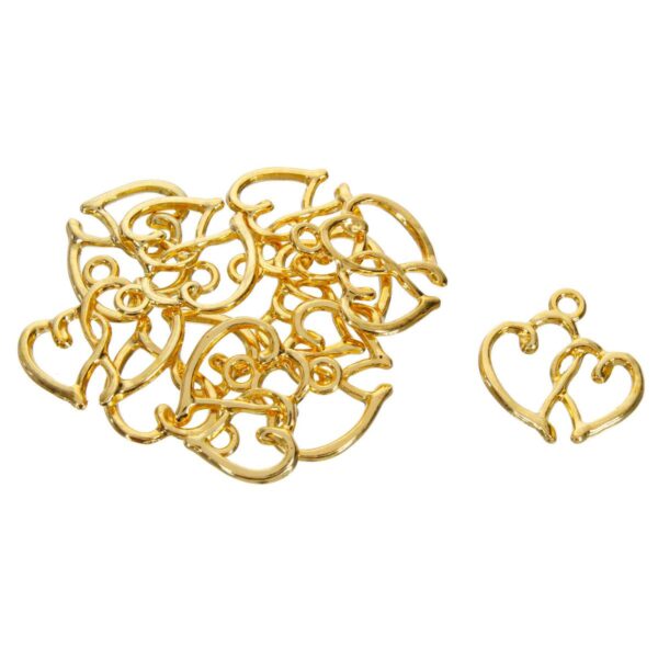 Art.3445 Dije Contorno Corazón 19mm 10pz