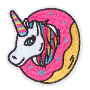 Art.3456 Aplicación Bordada Para Planchar Unicornio 8.5x8cm 1pz