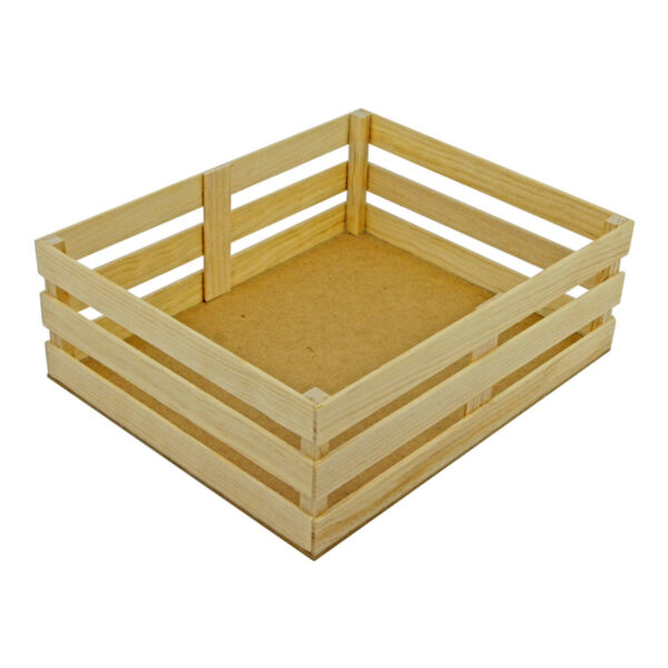 Art.3566 Huacal Rectangular De Pino 9x25x20cm 1pz