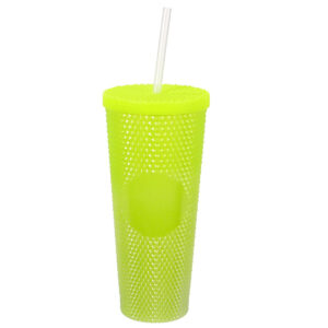 Art.3567 Vaso Diamante Con Popote 1lt 22.5x10cm 1pz