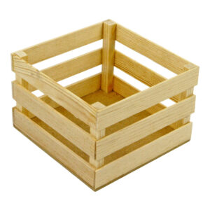 Art.3577 Huacal Cuadrad De Pino 9x13cm 1pz