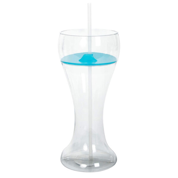 Art.3590 Copa Botanera Con Popote 27x12cm (Aprox 1L) 1pz