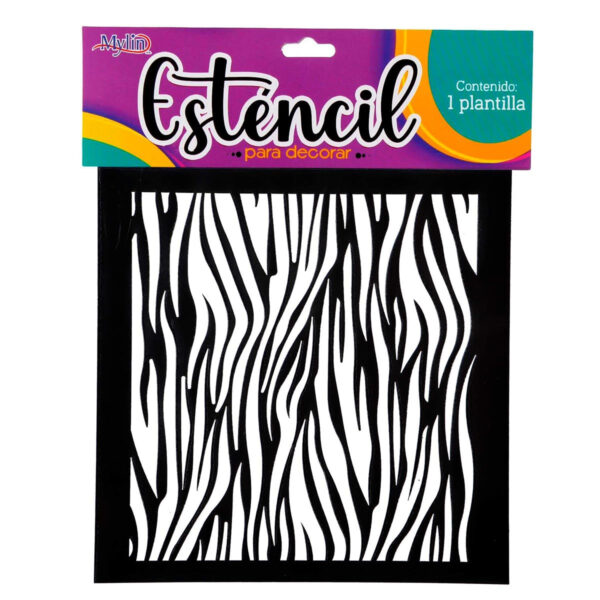 Art.3648 Esténcil Textura Chico 15x15cm 1pz