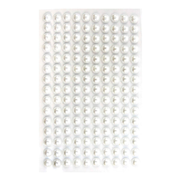 Art.3693 Perla Con Adhesivo 8mm 1 Planilla (aprox 150pz)