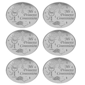 Art.3726 Repujado 1a Comunión 5.4x4.1cm 6pz
