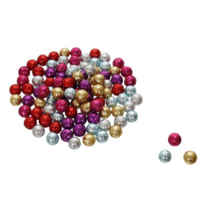 Art.3728 Bolitas De Unicel Diamantadas 15mm 100pz