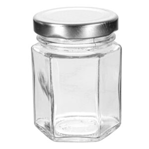 Art.3760 Frasco Cristal Con Tapa aprox 60ml 7.5x5.5cm 1pz
