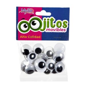 Art.3774 Ojos Movibles Circular 18mm 20pz