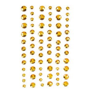 Art.3822 Piedra Acrílica Con Adhesivo varios tamaños 1 planilla (aprox 72pz)