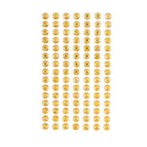 Art.3823 Piedra Acrílica Con Adhesivo 8mm 1 planilla (aprox 105pz)