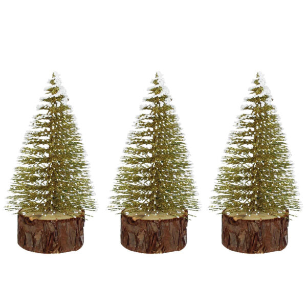 Art.3832 Mini Pino Con Base 10.5x5cm 3pz