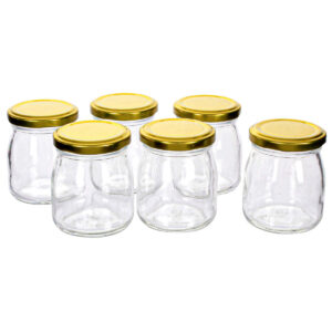 Art.3874 Frasco Con Tapa (aprox 160ml) 8x6.5cm 6pz