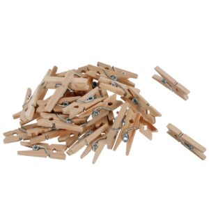 Art.3929 Pinzas De Madera Natural 2.5cm 30pz