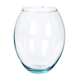 Art.3937 Pecera De Cristal Ovalada 16.5x14cm (Aprox) 1pz