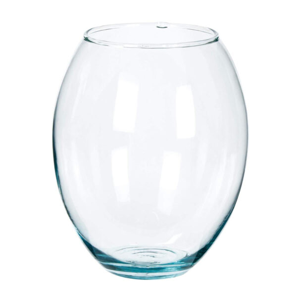 Art.3937 Pecera De Cristal Ovalada 16.5x14cm (Aprox) 1pz