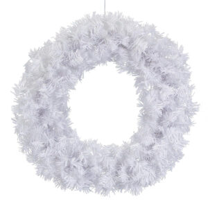 Art.3994 Corona De Pino Blanca 51cm 1pz