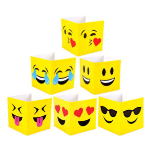 Art.4023 Caja Emoji 6.5cm 6pz