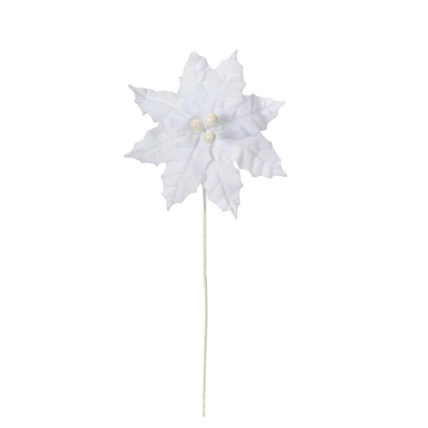Art.4091 Vara Nochebuena Terciopelo 40cm 1pz