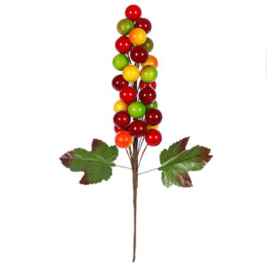 Art.4098 Racimo De Uvas X25 Con Hojas 12cm 1pz
