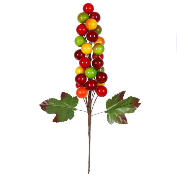Art.4098 Racimo De Uvas X25 Con Hojas 12cm 1pz
