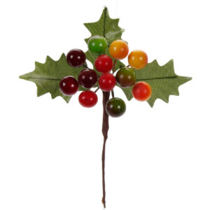 Art.4102 Pick De Cerezas x12 Con Hojas 8cm 1pz